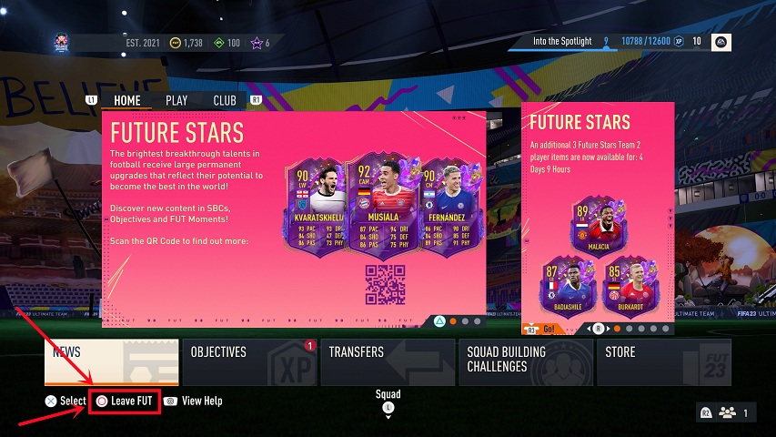 ออกจาก FUT